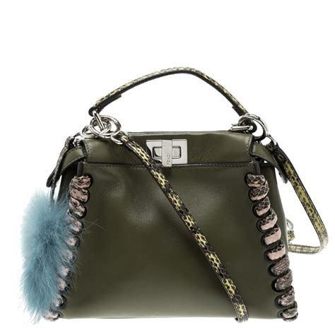 fendi olive green bag|Bags .